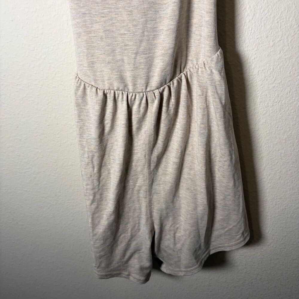 Imbodhi Romper Women's Medium Lined Athletic Beige Strappy Oatmeal Yoga - Picture 4 of 8